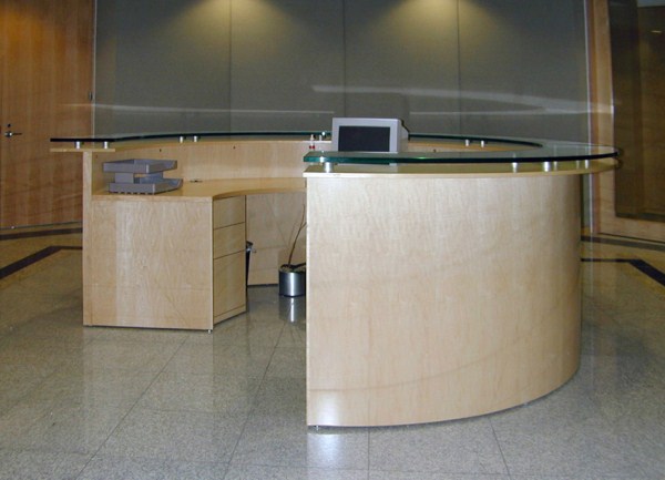 Arnold Reception Desks Inc Lobby Desk Visa